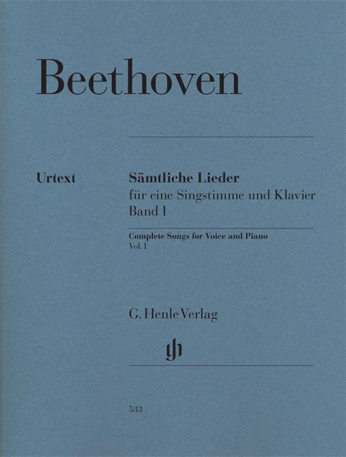 Ludwig Van Beethoven: Samtliche Lieder Band I (Urtext)