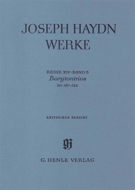 Franz Joseph Haydn: Barytone Trios No. 97 - 126