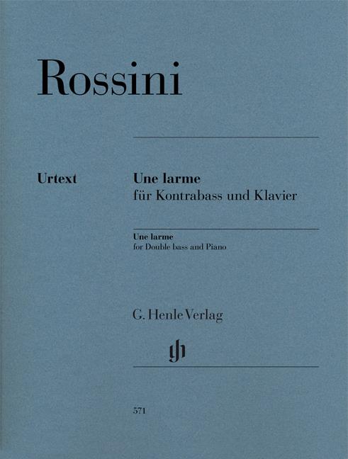 Gioacchino Rossini: Une Larme For Double Bass And Piano
