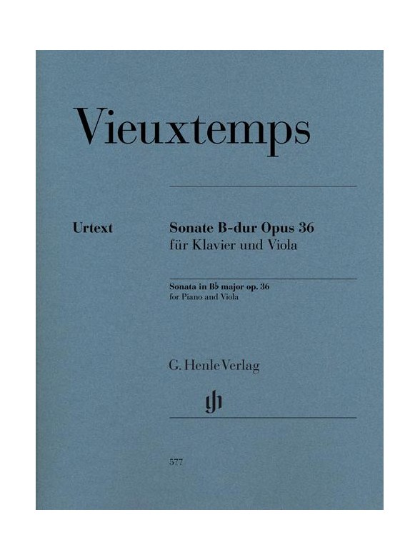 Henry Vieuxtemps: Viola Sonata In B Flat Op.36