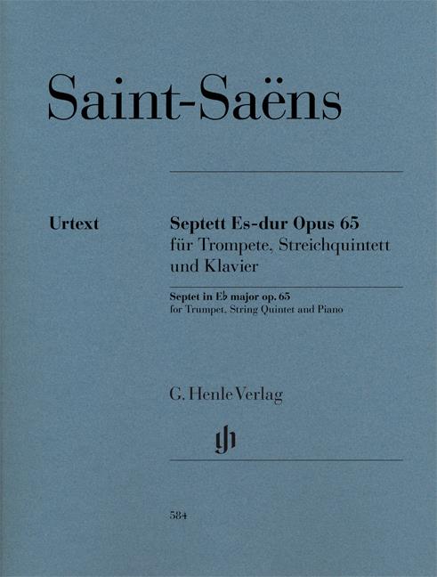 Saint-Saens Camille Septet In E Flat Maj Op.65 Tpt/Str5tet/Pf