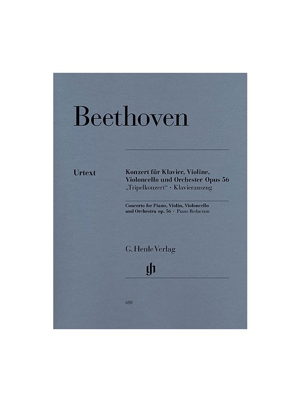 Ludwig van Beethoven: Concerto C major op. 56 for Piano, Violin, Violoncello and Orchestra [Triple Concerto]