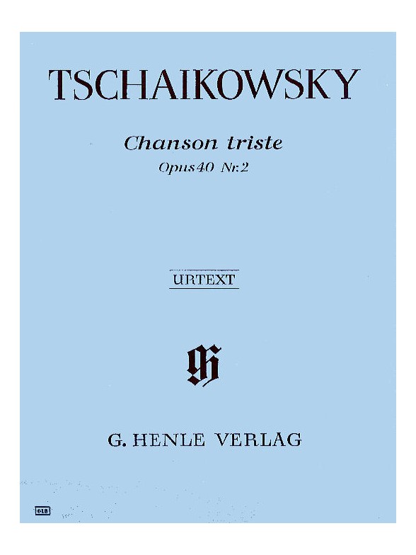 Pyotr Ilyich Tschaikovsky: Chanson Triste Op.40 No.2 (Urtext)