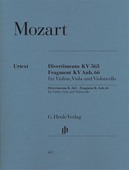Wolfgang Amadeus Mozart: String Trio E flat major KV 563