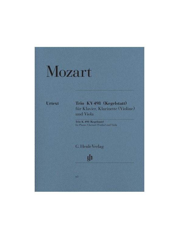 W.A. Mozart: Trio K.498 For Piano, Clarinet (Violin) and Viola