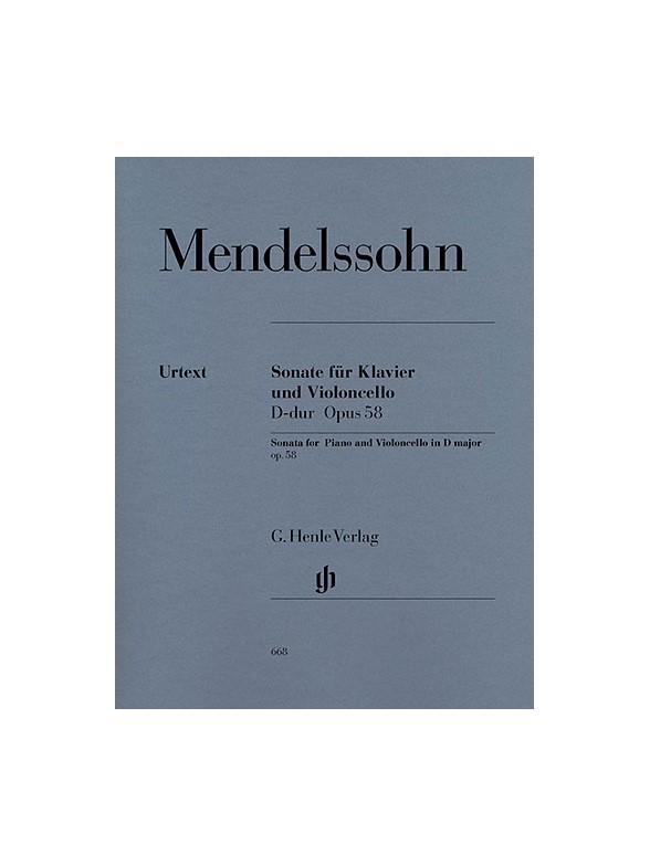 Felix Mendelssohn: Sonata for Piano and Violoncello D major op. 58