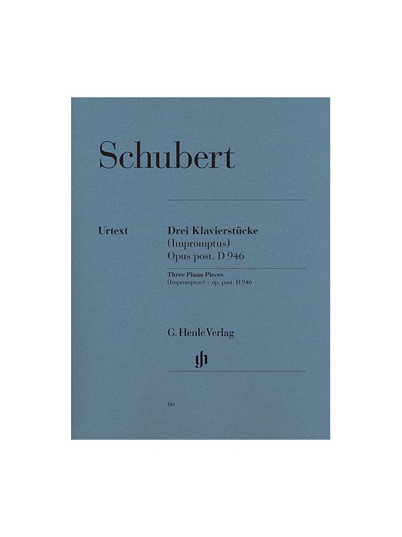 Franz Schubert: Three Piano Pieces - Impromptus - D946 Post. (Henle Urtext)