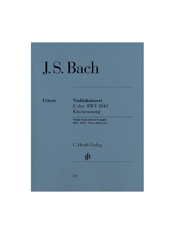 J.S. Bach: Concerto For Violin And Orchestra In E BWV 1042