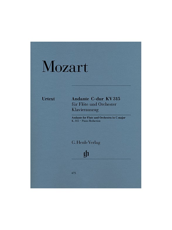 Wolfgang Amadeus Mozart: Andante for Flute and Orchestra C major KV 315