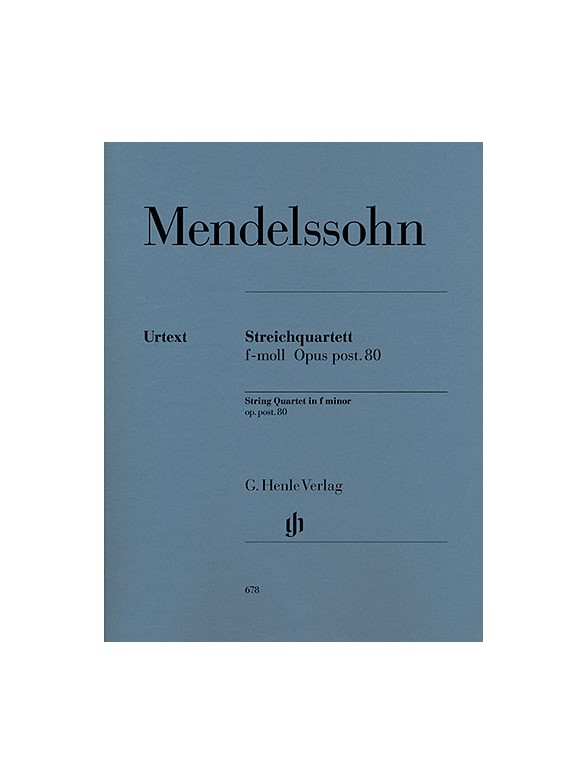 Felix Mendelssohn: String Quartet In F Minor Op. post. 80 (Parts)