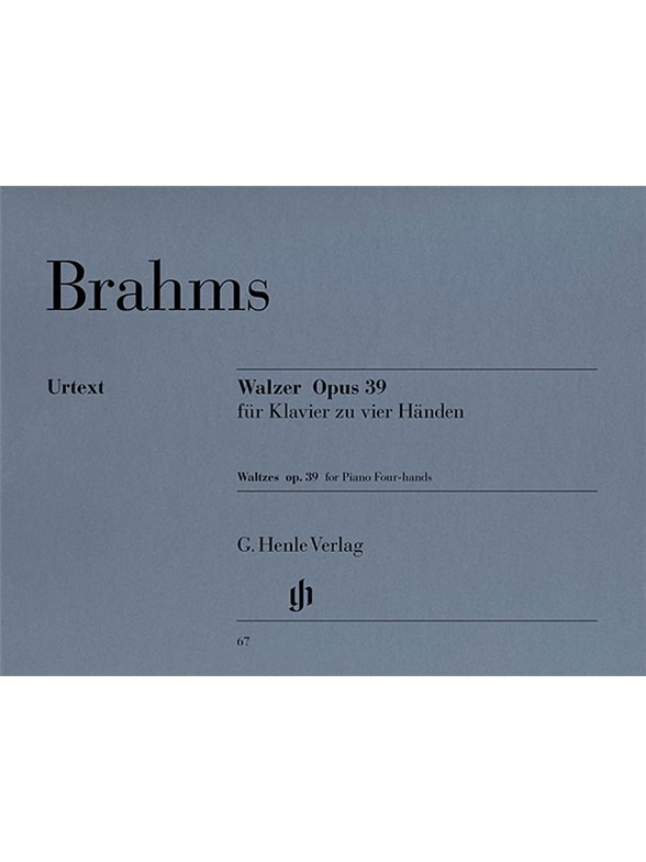 Johannes Brahms: Waltzes Op.39 - Piano Duet (Urtext Edition)