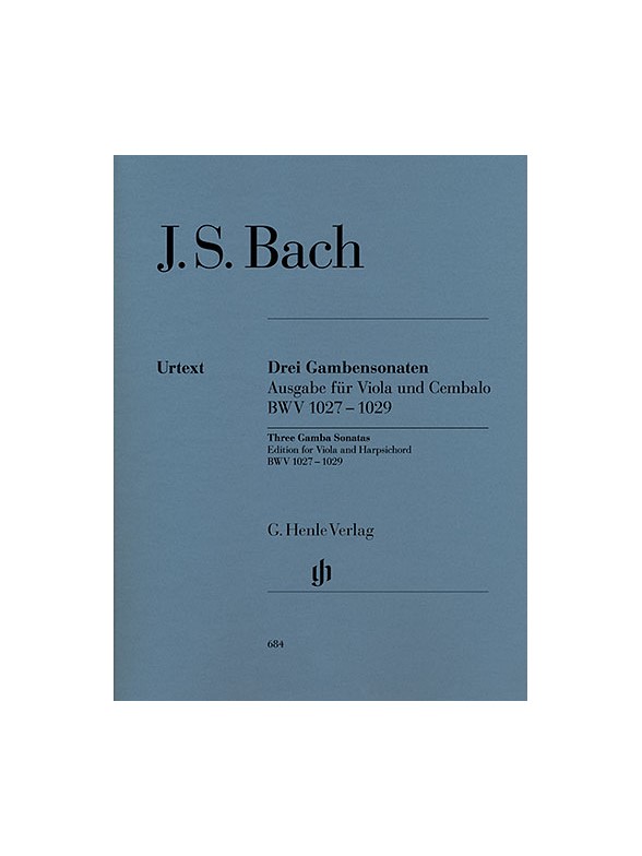 Johann Sebastian Bach: Sonatas for Viola da Gamba and Harpsichord BWV 1027-1029