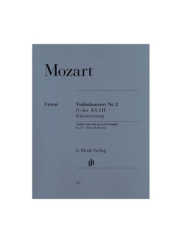 W.A. Mozart: Violin Concerto No.2 In D K.211 (Violin/Piano)