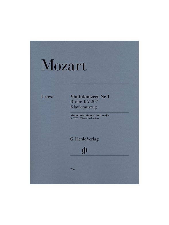 W.a. Mozart: Violin Concerto No.1 B Flat K.207 (violin Piano) - Violin 