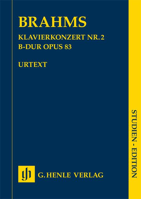 Brahms Johannes Piano Concerto No.2 B Maj Op 83 Study Score Urtext