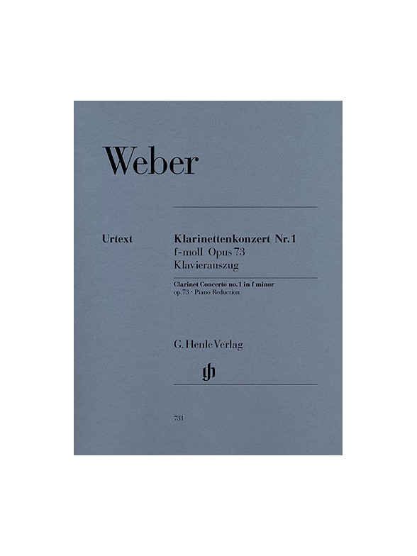 Carl Maria von Weber: Clarinet Concerto No.1 F minor Op.73 (Henle Urtext Edition)
