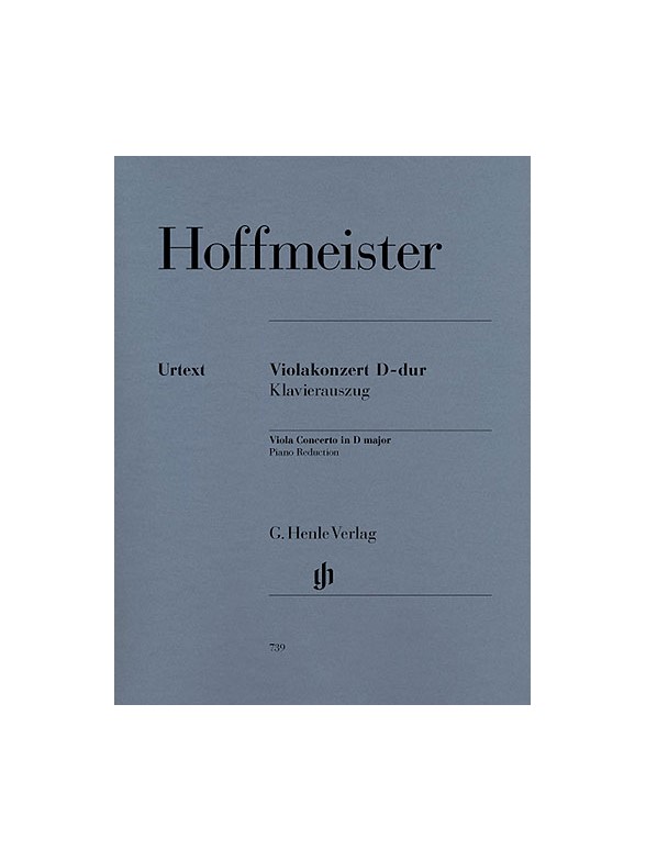 Franz Anton Hoffmeister: Viola Concerto In D (Violin and Piano)