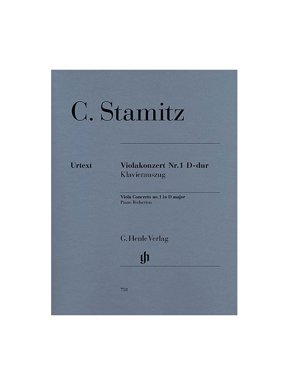 Carl Stamitz: Viola Concerto No.1 In D (Viola/Piano)