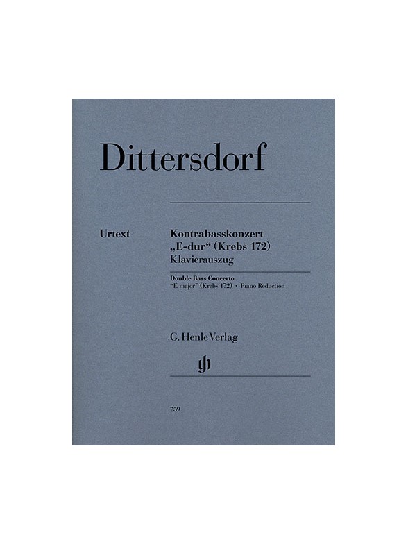Karl Ditters von Dittersdorf: Double Bass Concerto in "E major" Krebs 172