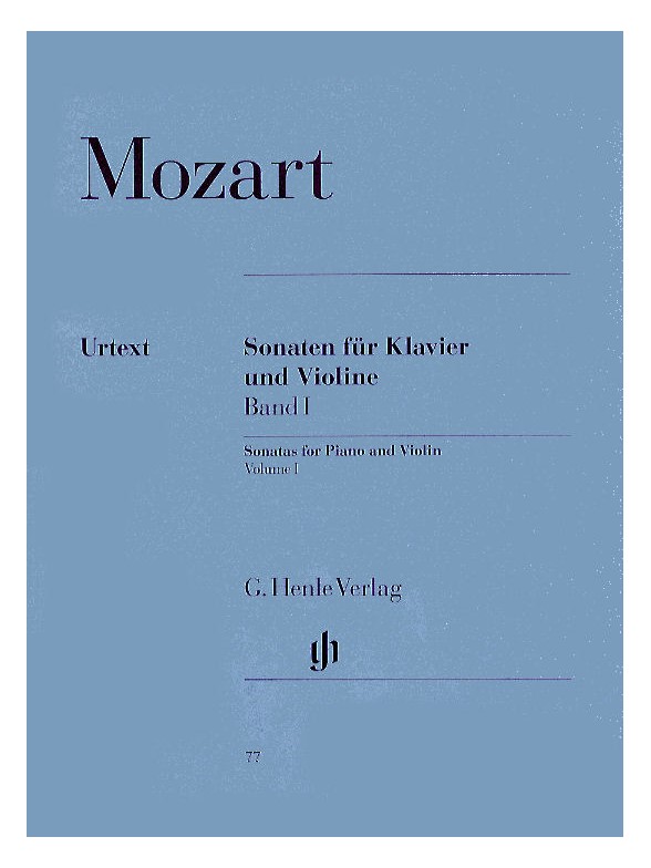 W.A. Mozart: Violin Sonatas - Volume 1 (Henle Urtext Edition