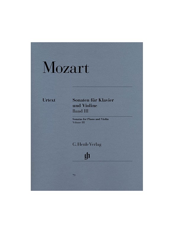 W.A. Mozart: Violin Sonatas - Volume 3 (Urtext Edition)