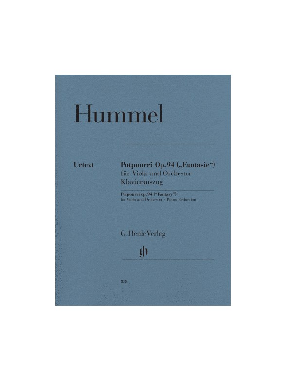 Johann Nepomuk Hummel: Potpourri Op.94 (Viola and Piano)