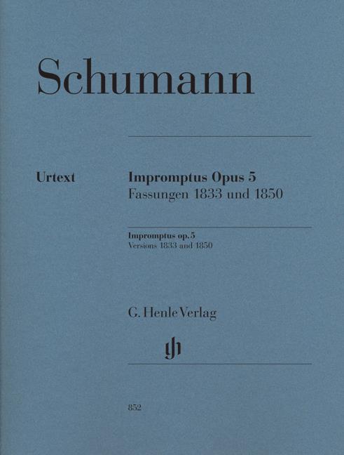 SCHUMANN IMPROMPTU OP.5 PF 1833 1850