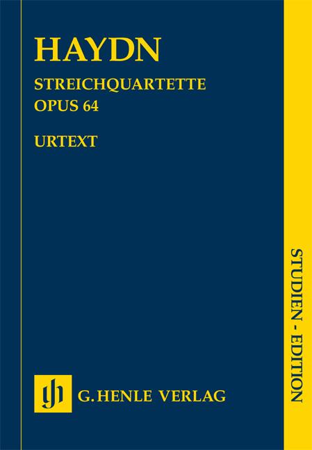 Joseph Haydn: String Quartets Volume VIII Op.64 - Second Tost Quartets (Study Score)