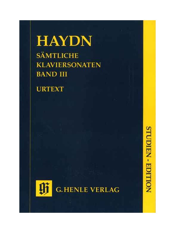 Joseph Haydn: Complete Piano Sonatas Volume 3 (Urtext Study Score)