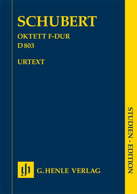 Schubert Franz Octet In F Major D 803 Study Score Urtext