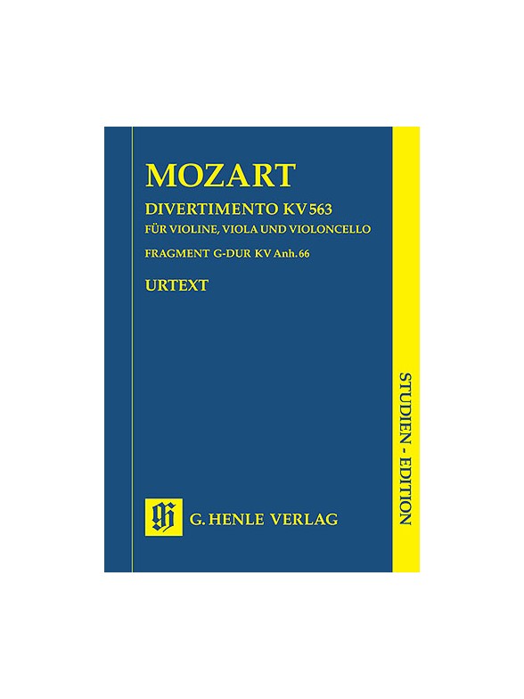 W.A. Mozart: String Trio E Flat KV 563 (Henle Urtext Edition)