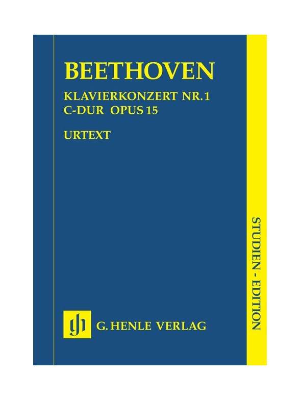 Beethoven: Piano Concerto No.1 In C Op.15 - Study Score (Henle Urtext Edition)