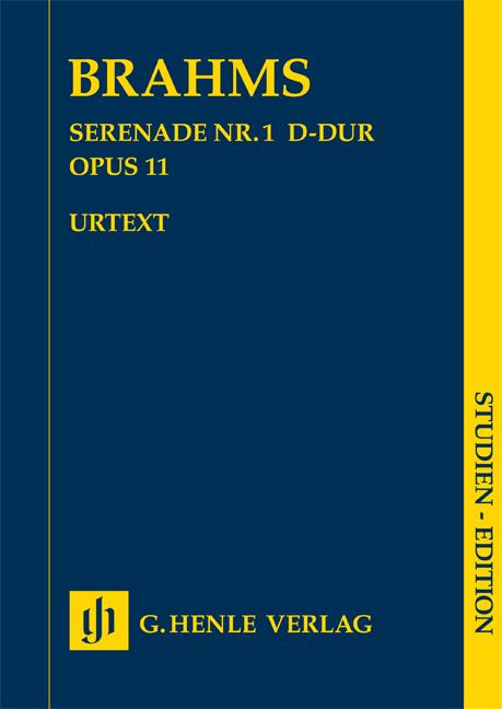 BRAHMS JOHANNES SERENADE NO.1 STUDY SCORE URTEXT BK