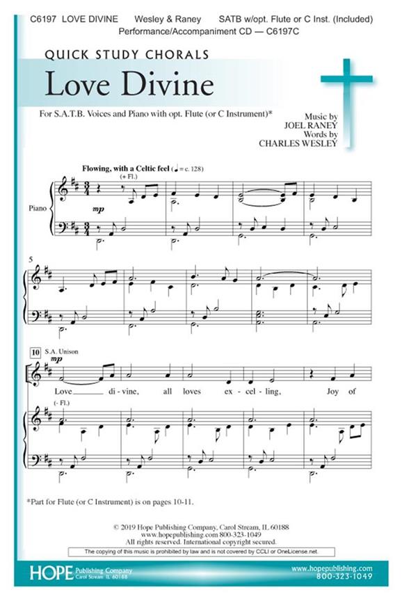 Joel Raney: Love Divine (SATB)