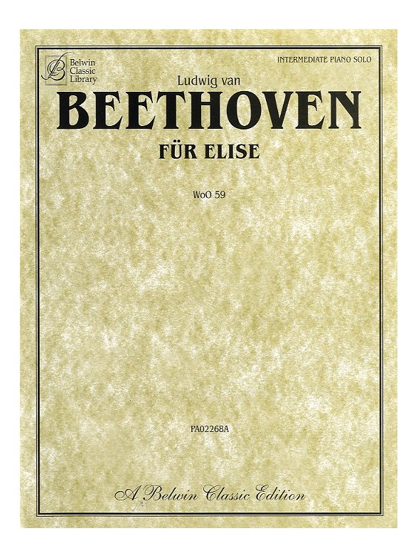 Beethoven: Fur Elise (Belwin Classic Edition)