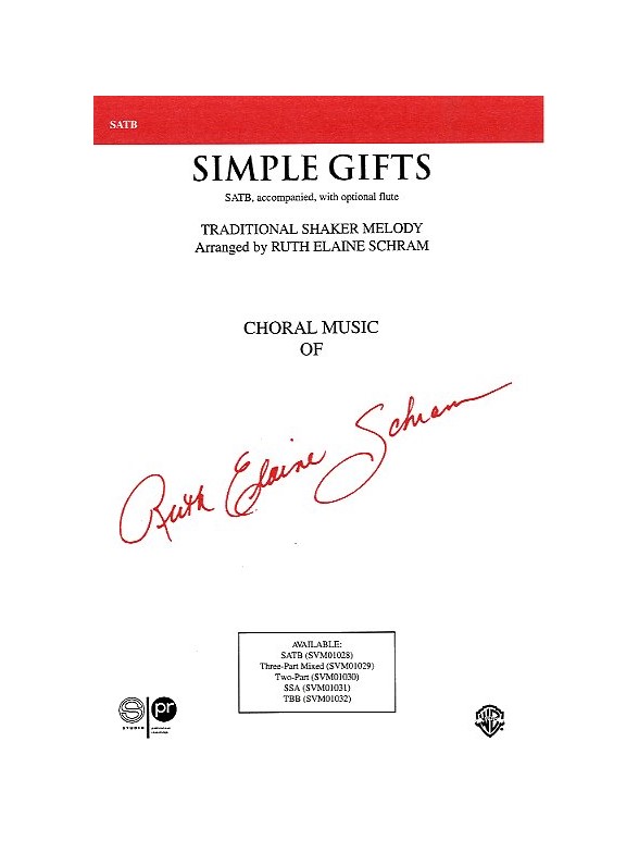 Simple Gifts (arr. Schram) - SATB