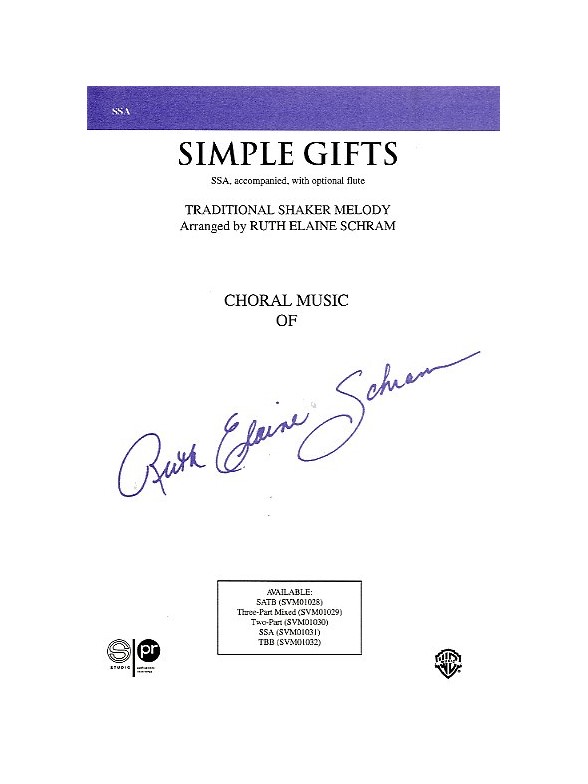 Ruth Elaine Schram: Simple Gifts