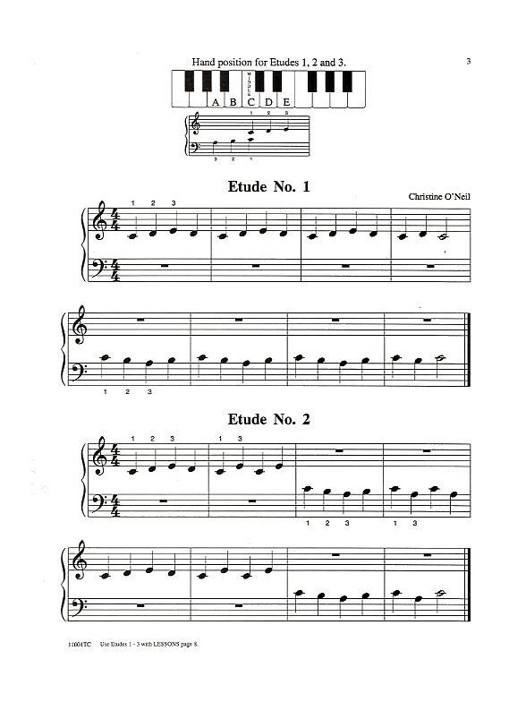 Michael Aaron Piano Course: Technique Grade One