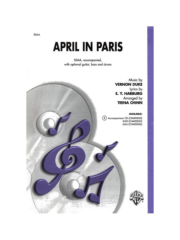 Vernon Duke: April In Paris (SSAA)
