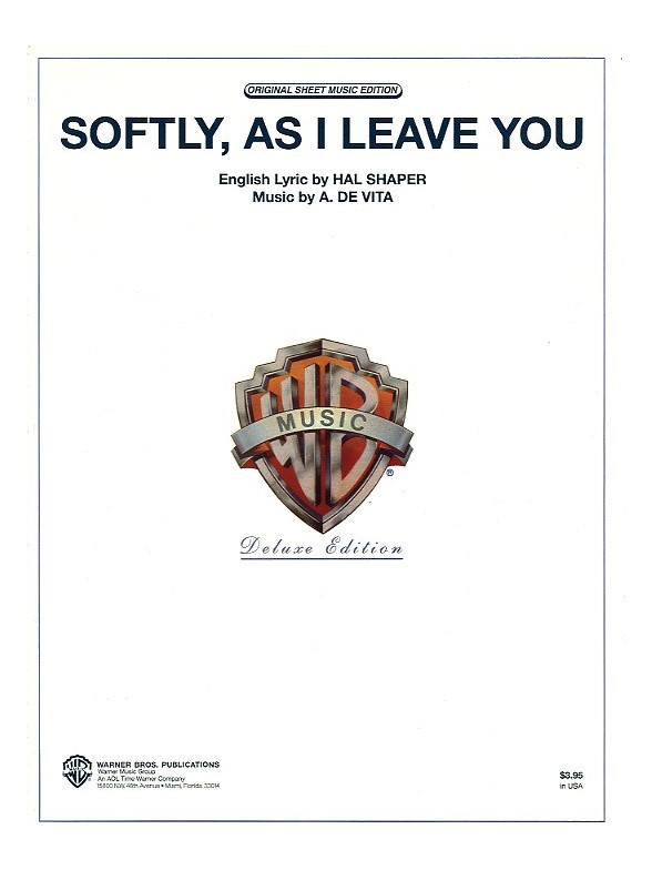 A. De Vita: Softly As I Leave You (PVG)