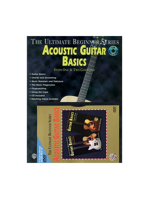 Ultimate Beginner: Acoustic Guitar Basics Steps One And Two Combined (Book and DVD)