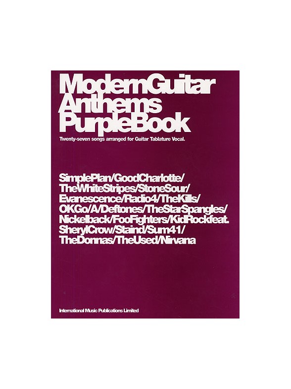 Modern Guitar Anthems Purple Book