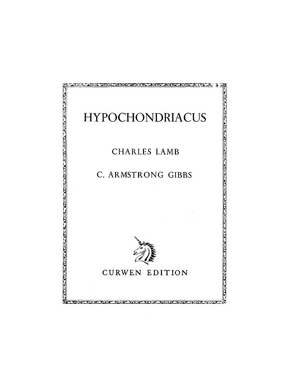 Cecil Armstrong Gibbs: Hypochondriacus (Voice/Piano)