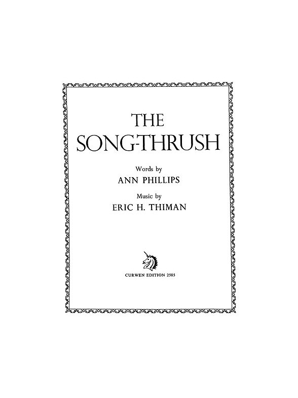 Thiman, E The Song-thrush Voice/Piano