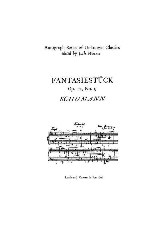 Schumann, R Fantasiestuck Op12 No9 Piano