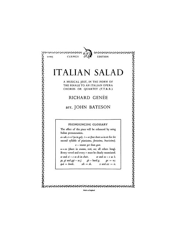 Genee, R Italian Salad Ttbb