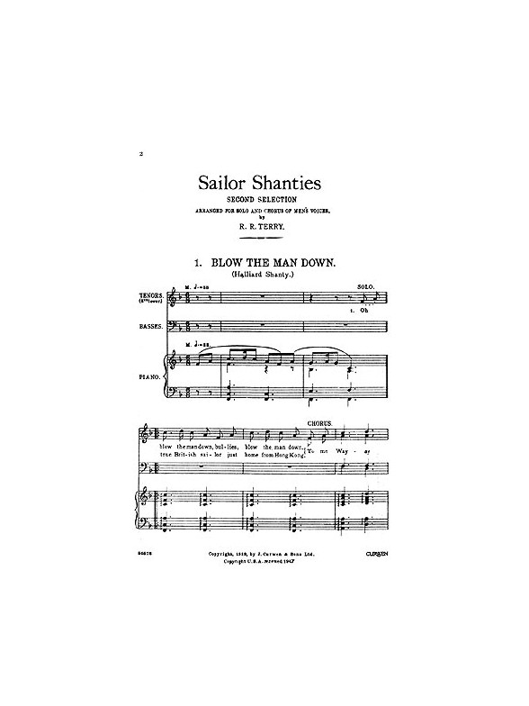 Terry, R Sailor Shanties Ttbb