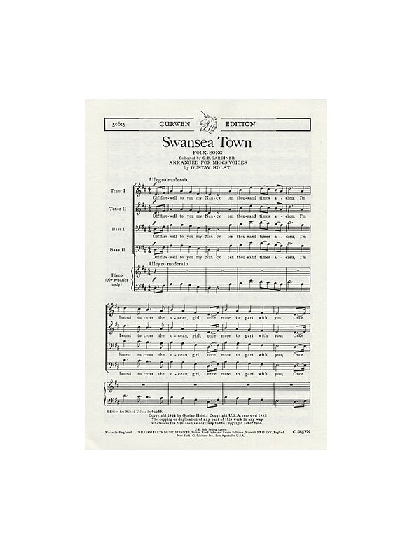 Swansea Town (arr. Holst)