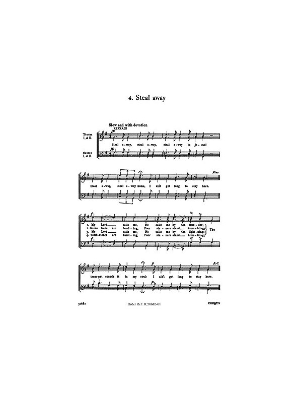 Steal Away (arr. Jacobson) - TTBB