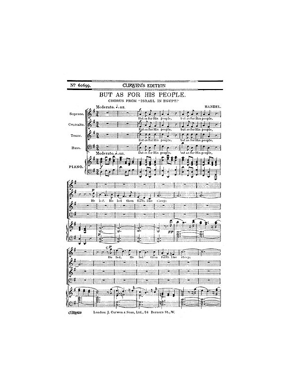 Handel But As For His People Satb
